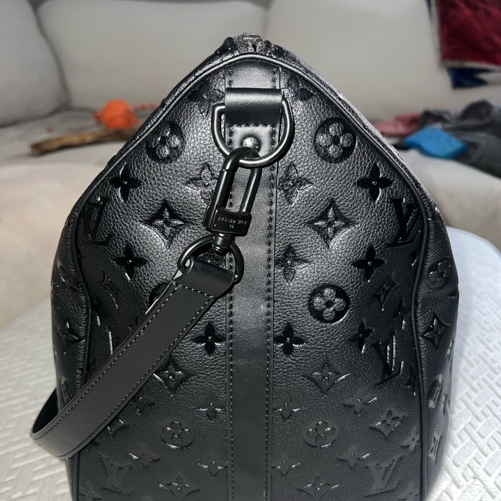 Louis Vuitton Keepall Bandouliere 50 Monogram Shadow Black - Picture 6 of 10